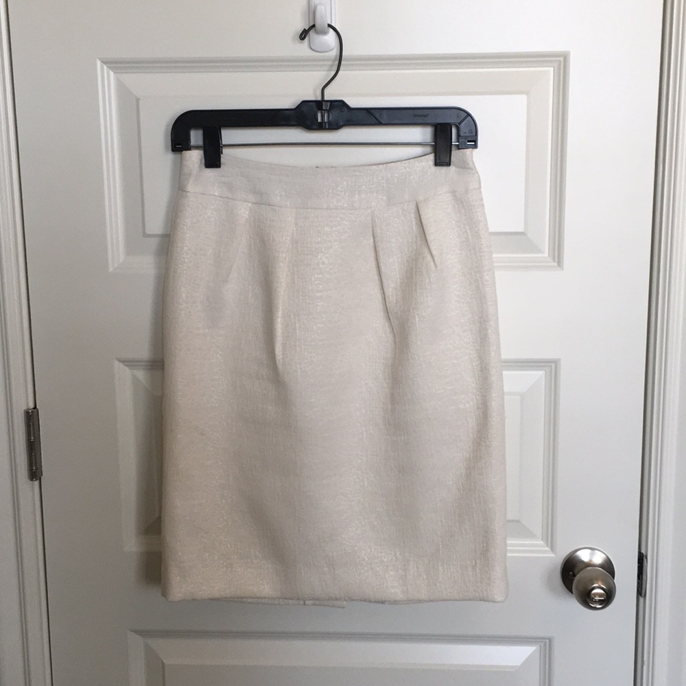 Cream Banana Republic Skirt